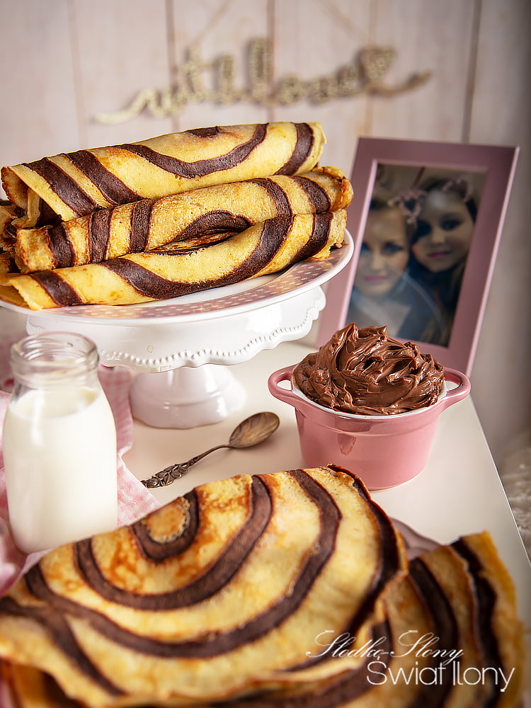 Ilonakoziol.com | Zebra - Pfannkuchen mit köstlicher Schokoladencreme