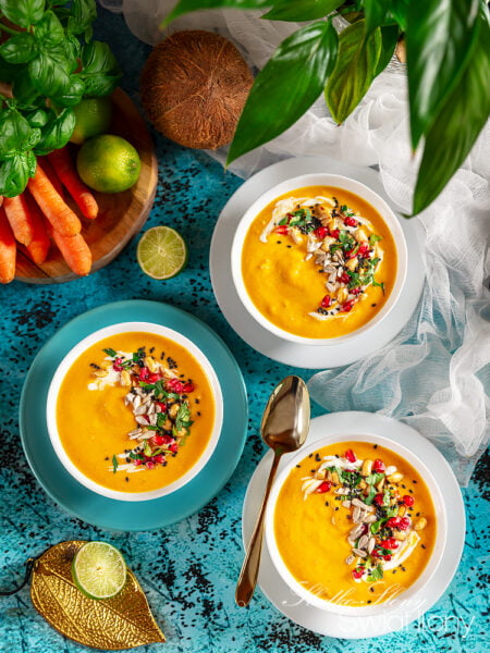 Ilonakoziol.com | Carrot Soup With Coconut Milk (incredibly delicious + vegan version)